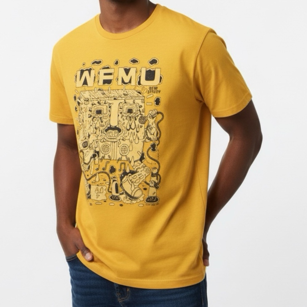 Next Level Apparel Mustard Graphic Tee